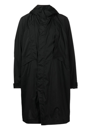 Julius Dusk Mod hooded raincoat - Black