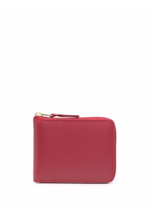 Comme Des Garçons Wallet bi-fold zipped leather wallet - Red