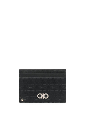 Ferragamo logo-debossed leather cardholder - Black