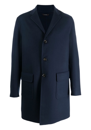 Colombo notched-collar single-breasted coat - Blue