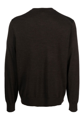 Theory round-neck knit jumper - Brown