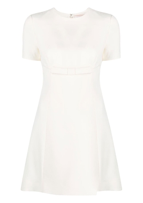 Valentino Garavani bow-detail A-line mini dress - White