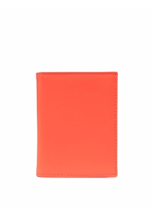 Comme Des Garçons Wallet Super Fluorescent bi-fold mini leather wallet - Orange