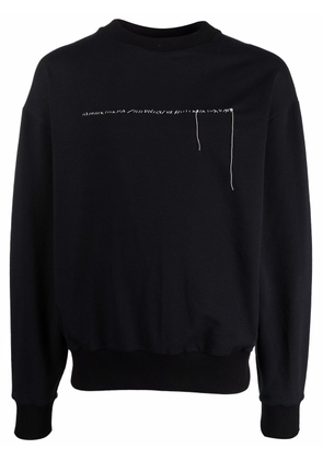 Alchemy contrast-stitching crewneck sweatshirt - Black