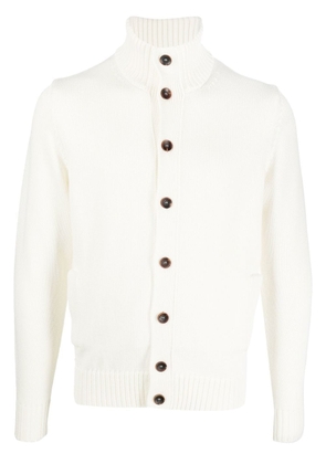 Zanone long-sleeve button-up cardigan - White