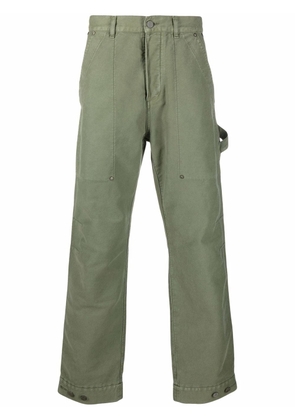Palm Angels patch pocket denim trousers - Green