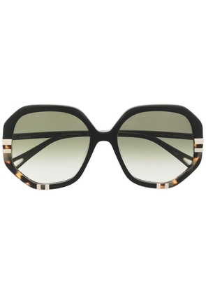 Chloé Eyewear oversized round-frame sunglasses - Black