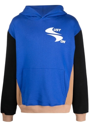 Just Don colour-block pullover hoodie - Blue