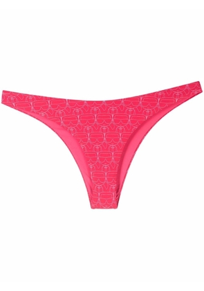 Karl Lagerfeld Karl icon print bikini bottoms - Pink