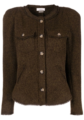 MARANT ÉTOILE button-up knitted jacket - Green