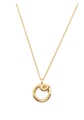 Missoma Curly Molten initial pendant necklace - Gold