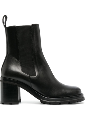 BY FAR ankle-length 80mm leather boots - Black