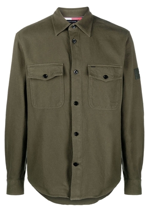 Tommy Hilfiger logo-patch long-sleeved shirt - Green
