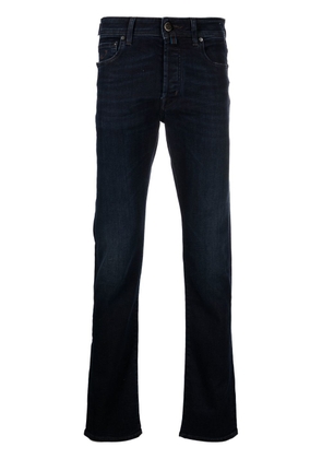 Jacob Cohën embroidered-logo straight-leg jeans - Blue