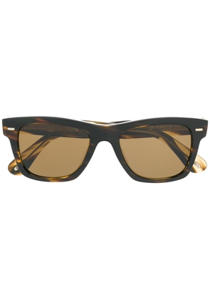 Oliver Peoples square tinted sunglasses - Brown