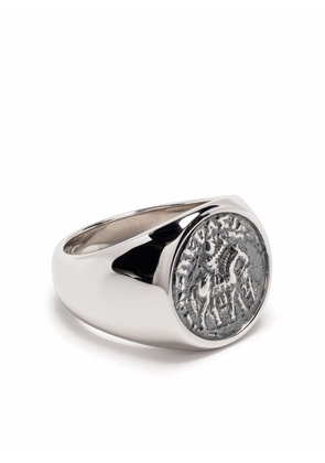 Tom Wood Alexander the Great coin signet ring - Silver