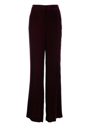 Stella McCartney wide-leg velvet trousers - Purple
