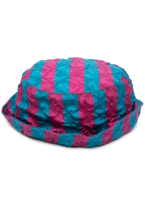 Sunnei striped bucket hat - Blue