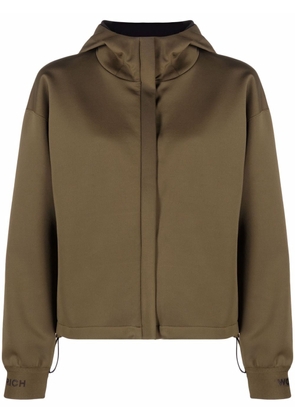 Woolrich zip-front hooded bomber jacket - Green