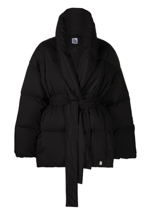 Bacon belted quilted coat - Black