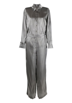 Karl Lagerfeld iridescent wide-leg jumpsuit - Grey
