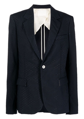Dion Lee perforated-detailing oversized blazer - Blue
