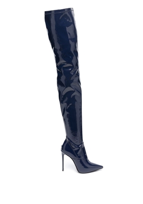 Le Silla Eva thigh-high stiletto boots - Blue