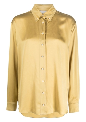 Alysi button-down silk blouse - Yellow