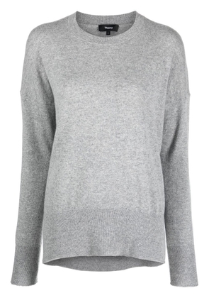 Theory melange-effect cashmere sweater - Grey