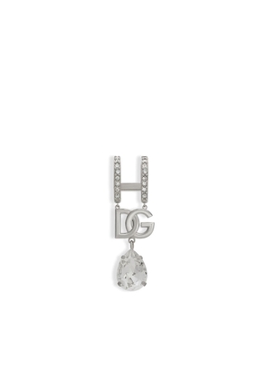 Dolce & Gabbana DG crystal lip-ring - Silver