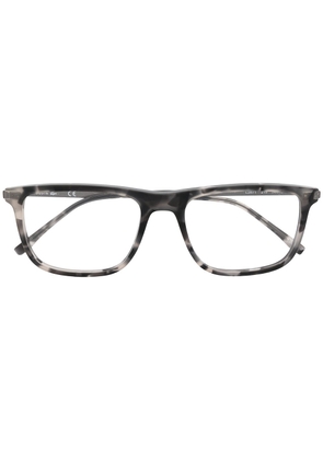 Lacoste square-frame tortoiseshell glasses - Grey