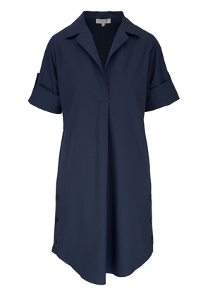 Antonelli short-sleeve cotton midi dress - Blue