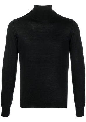 Tagliatore Mike mock-neck knitted jumper - Black