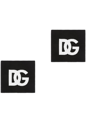 Dolce & Gabbana DG logo-knit snood - Black