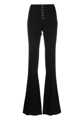 Blumarine hook-fastening skinny trousers - Black