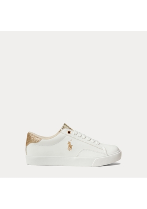 Theron V Faux-Leather Low-Top Trainer