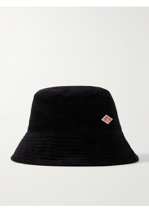 Danton - Logo-Appliquéd Cotton-Corduroy Bucket Hat - Men - Black