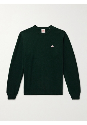 Danton - Logo-Appliquéd Wool Sweater - Men - Green - 38