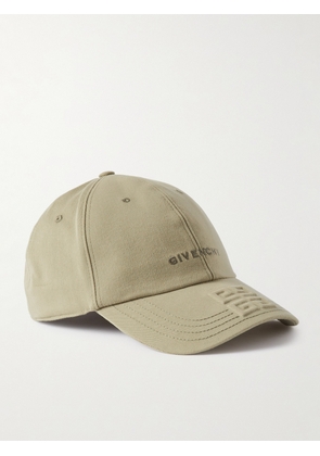 Givenchy - Logo-Embroidered Embossed Cotton-Twill Baseball Cap - Men - Neutrals
