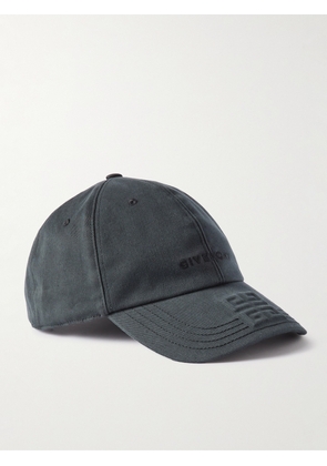 Givenchy - Logo-Embroidered Embossed Cotton-Twill Baseball Cap - Men - Black