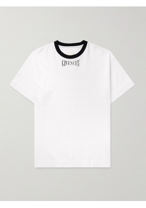 Givenchy - Logo-Print Cotton-Jersey T-Shirt - Men - White - XS