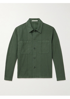 Norse Projects - Tyge Cotton and Linen-Blend Overshirt - Men - Green - XS