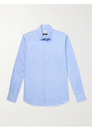 Incotex - Cotton Oxford Shirt - Men - Blue - EU 37