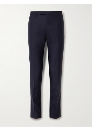 Boglioli - Slim-Fit Virgin Wool-Blend Tuxedo Trousers - Men - Blue - IT 46