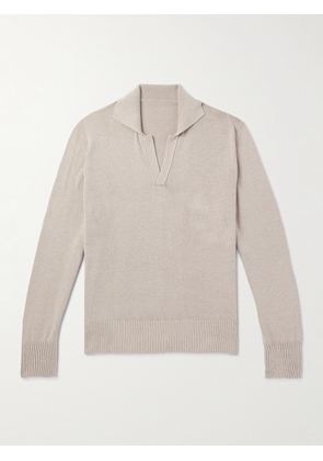 Stòffa - Cotton-Mouliné Sweater - Men - Neutrals - IT 46