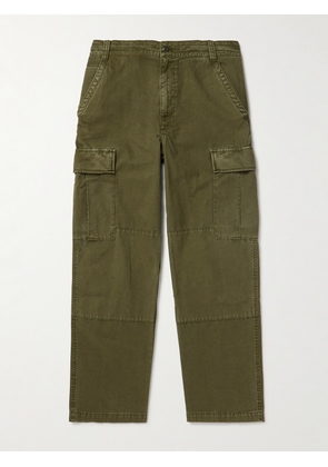 Alex Mill - Straight-Leg Garment-Dyed Panelled Cotton-Canvas Cargo Trousers - Men - Green - XS