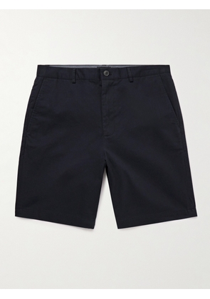 Club Monaco - Maddox Straight-Leg Cotton-Blend Twill Shorts - Men - Blue - UK/US 30