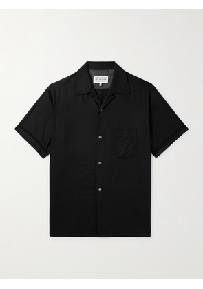 Maison Margiela - Camp-Collar Twill Shirt - Men - Black - IT 46
