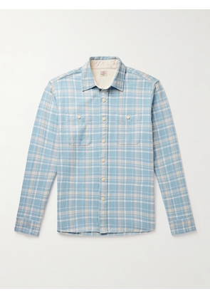 Faherty - The Surf Checked Organic Cotton-Flannel Shirt - Men - Blue - S