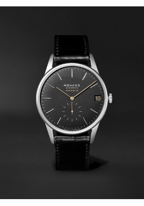 NOMOS Glashütte - Orion Neomatik Automatic 41mm Stainless Steel and Leather Watch, Ref. No. 366 - Men - Black